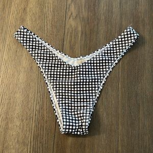 Black and white bikini bottom